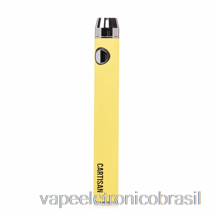 Vape Recarregável Cartisan Button Vv 900 Dual Charge 510 Bateria [micro] Amarelo